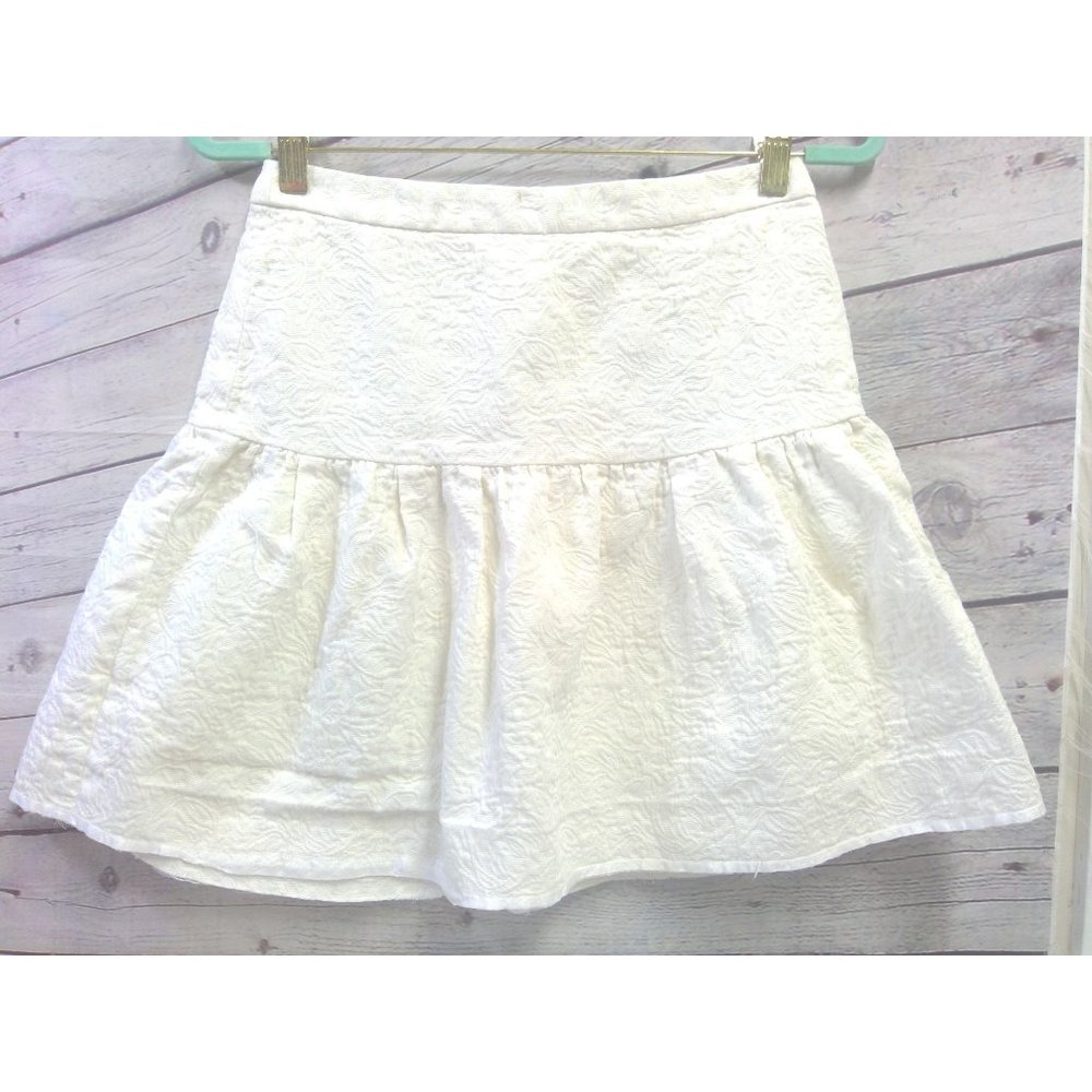 J. Crew | Circle Jacquard Skirt 100% Cotton Size 2